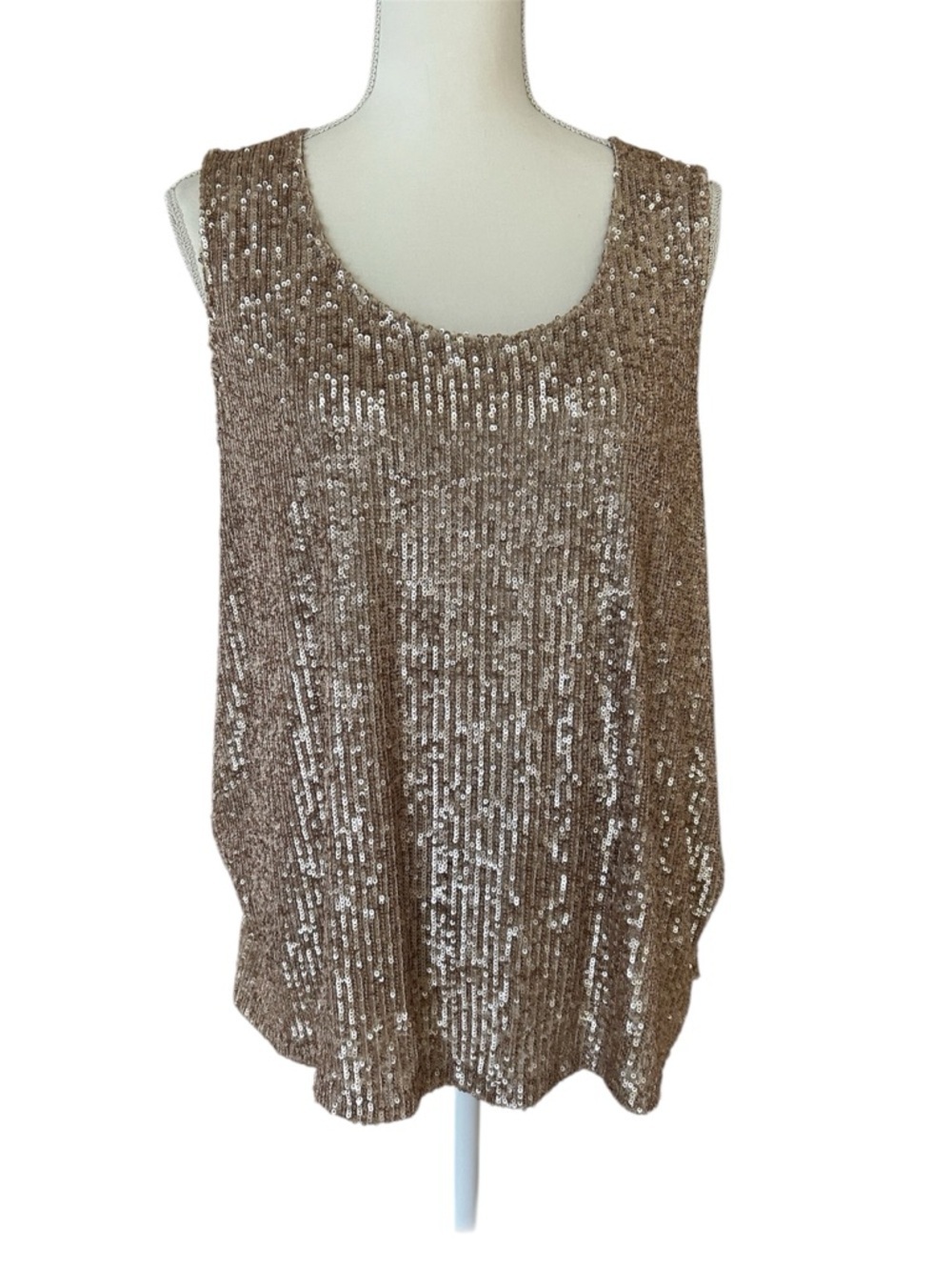 Wynne Collection Gold Sequined Tank